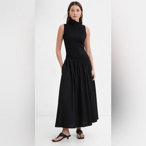 27. Marcella $138 Hutton Maxi Mixed Media black Dress